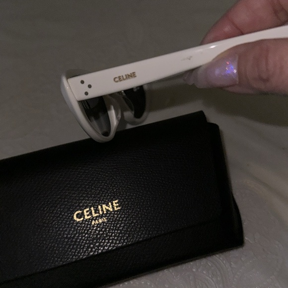 Celine sunglasses/ white with case - Picture 4 of 5